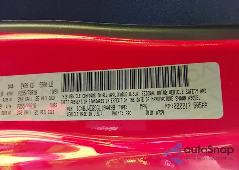 2016 Jeep Wrangler Unlimited Sahara z USA, uszkodzony, nr VIN 1C4BJWEG9GL194499